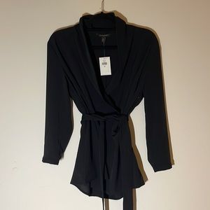 NWT Banana Republic Wrap top Women’s Sz M